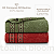 Kit 02 Toalhas de Banho Avulsas Bloom Verde e Vermelho - Imagem 3