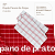 Kit 02 Panos de Copa Chess Xadrez Felpudo Vermelho - Imagem 1