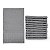 Kit 12 toalhas de lavabo social Cinza Granito - Imagem 2