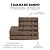 JOGO DE BANHO PREMIUM 5 PEÇAS - Cor:Chocolate (Marrom) - Imagem 1