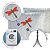Kit 02 Capas de Almofadas 45cm x 45cm 2 Peças Bordada Libélula 100% Poliéster - Branco - Imagem 3