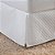 Saia Para Box de Colchão Casal Padrão 1 Peça Matelada 100% Poliéster - Branco - Imagem 1