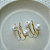 Kit 2 Anéis Para Guardanapos Pérola Duas Voltas 4,5cm x 4,5cm Argola Metal - Imagem 3
