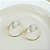 Kit 2 Anéis Para Guardanapos Cristalino 4cm x 3cm Argola Metal - Imagem 4