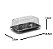 Embalagem para mini torta, bolo em fatia Galvanotek G 62M - 10 unidades (BASE PRETA) - Imagem 5