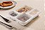 Embalagem Pote Freezer Microondas 4 Divisórias Galvanotek G 324 1.225ml - 100 Unidades - Imagem 1