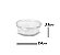Embalagem pote redondo Diamante com tampa articulada 250ML Galvanotek G 742D - 200 unidades - Imagem 3