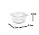 Embalagem Pote Quadrado Com Lacre Galvanotek G 765 355ml - 100 Unidades - Imagem 3