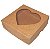 Caixa Com Visor Coração Kraft 14x14x4 - 10 Unidades - Imagem 1