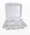 Lancheira de Isopor LCH8 26,2x23,8x8,5 - 100 Unidades - Imagem 2