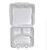 Lancheira de Isopor LCH8 26,2x23,8x8,5 - 100 Unidades - Imagem 1