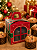 Caixa Para Mini Panetone Com Alça e Visor Feliz Natal  10x10x10 - 1 Unidade - Imagem 3