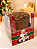 Caixa Encanto Para Mini Panetone Feliz Natal 10x10x12 - 1 Unidade - Imagem 1
