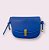 Bolsa Transversal Arredondado - Cor Azul, Couro Sintético - Modelo Pequim - Imagem 1