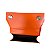 Bolsa Transversal Matelassê - Cor Laranja, Couro Sintético - Modelo Lisboa - Imagem 3