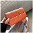Bolsa Transversal Matelassê - Cor Laranja, Couro Sintético - Modelo Lisboa - Imagem 1