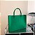 Bolsa Tote - Cor Verde, Tecido Aveludado - Modelo Helena - Imagem 1