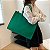 Bolsa Tote - Cor Verde, Tecido Aveludado - Modelo Helena - Imagem 2