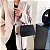 Bolsa Transversal com Alça de Mão Média - Cor Preto, Couro Sintético - Modelo Jessi - Imagem 2
