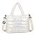 Bolsa Tote Puffer - Cor Branco, Poliéster - Modelo Hannah - Imagem 1