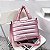 Bolsa Tote Puffer - Cor Rosa, Poliéster - Modelo Hannah - Imagem 2