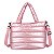 Bolsa Tote Puffer - Cor Rosa, Poliéster - Modelo Hannah - Imagem 1