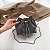 Bolsa Saco com tachas - Cor Preto, Couro Sintético - Modelo Martina - Imagem 3