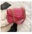 Bolsa Tiracolo Transversal Matelassê - Cor Rosa, Couro Sintético - Modelo Emilly - Imagem 1