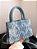 Bolsa Quadrada Denim Franjada - Cor Azul, Couro Sintético - Modelo Luna - Imagem 10