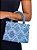 Bolsa Quadrada Denim Franjada - Cor Azul, Couro Sintético - Modelo Luna - Imagem 1
