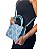 Bolsa Quadrada Denim Franjada - Cor Azul, Couro Sintético - Modelo Luna - Imagem 5