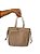 Bolsa Tote - Cor bege, Couro Sintético - Modelo Olga - Imagem 1