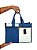 Bolsa Tote Denim - Cor azul claro, Jeans - Modelo Dalila - Imagem 1