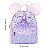 Mochila infantil Paetê - Cor Lilás, Couro Sintético - Modelo Bia - Imagem 1