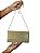 Bolsa de festa Clutch - Cor Dourado, Couro Sintético brilhante - Modelo Lara - Imagem 1
