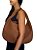 Bolsa de ombro meia-lua - Cor Marrom, Couro Sintético trançado - Modelo Adele - Imagem 4