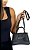 Bolsa Tiracolo Transversal Croco - Cor Preto, Couro Sintético - Modelo Cecilia - Imagem 4