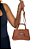 Bolsa Tiracolo Transversal Croco - Cor Marrom, Couro Sintético - Modelo Cecilia - Imagem 4