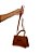 Bolsa Tiracolo Transversal Croco - Cor Marrom, Couro Sintético - Modelo Cecilia - Imagem 7