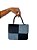 Bolsa Quadrada Jeans - Cor Preto, Couro Sintético - Modelo Ester - Imagem 1