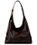 Bolsa Tote de ombro - Cor Marrom Escuro, Couro Sintético - Modelo Rebeca - Imagem 2