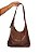 Bolsa Tote de ombro - Cor Marrom, Couro Sintético - Modelo Silvy - Imagem 1