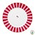 Prato de Jantar Vermelho Stripes - Love Birds - Imagem 1
