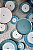 Prato de Sobremesa Azul Stripes - Love Birds - Imagem 2
