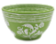 Cachepot Shabby P verde c/ flor branca - Imagem 1