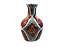 Vaso garrafa Ikat colorido - Imagem 1