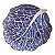 Sousplat Couve Matte Azul - Imagem 1