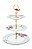 Prato p/ Doces 3 Andares Branco - Blushing Birds - Imagem 1