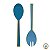 Set/2 Colheres p/ Salada Esmaltadas Azul - Spring to Life - Imagem 1