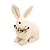 Coelho Decorativo c/ Arranjo de Flores -Belle Lapin - Imagem 1